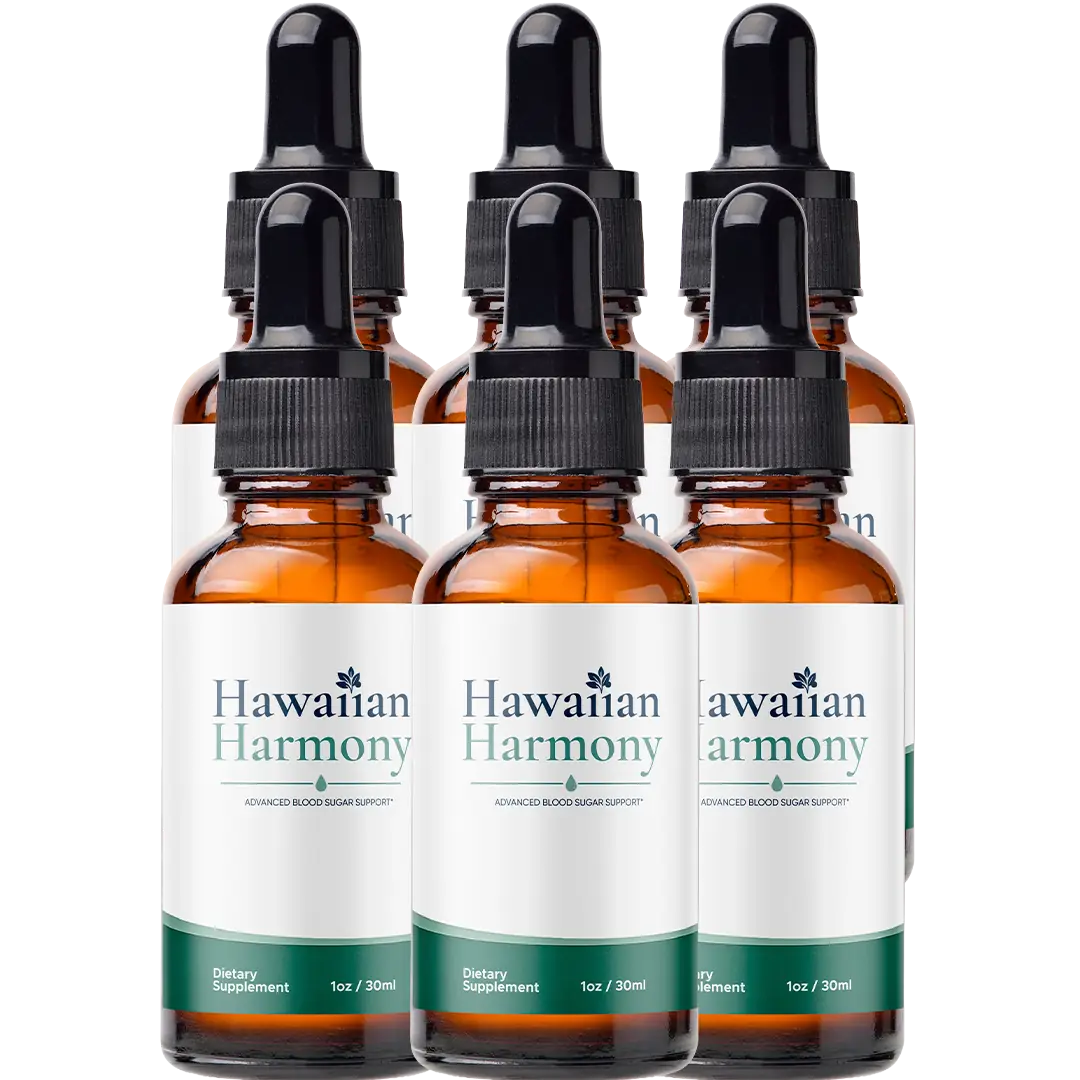 Hawaiian Harmony six bottle package with guarantee seal